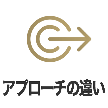 アプローチが違えば、体の反応も違う