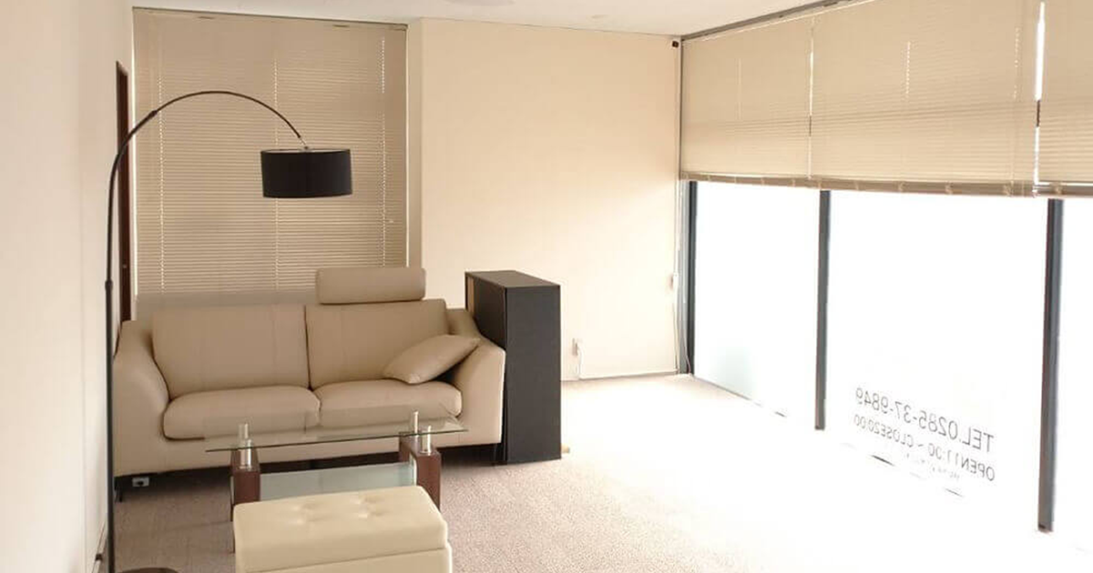 栃木県小山市の筋膜リリース専門店 BODYFAB MAINTENANCE の店内風景